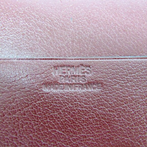 HERMES Red Leather Wallet - Picture 12 of 13
